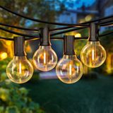 Foryouliving Lichtsnoer 10 Meter voor Buiten - 25 LED Filament Bollen - Koppelbaar Lichtslinger - Tuinverlichting & Sfeerverlichting - Feestverlichting