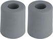 Benson Deurbuffers / deurstoppers rubbers - 2x - grijs - 35 x 30 mm - met schroefbevestiging