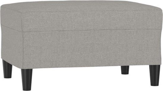 vidaXL Voetenbank 70x55x41 cm stof lichtgrijs