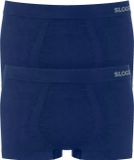 Sloggi Men GO Smooth Hipster - heren boxershort korte pijp (2-pack) - donkerblauw