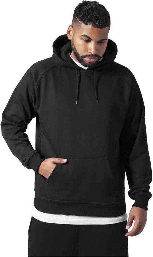 Urban Classics Blank Hoodie - Zwart - Maat S - Heren