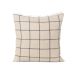 Ferm Living Coussin Calm camel-noir 48x48 cm