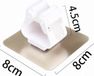 Support de balai sans marque - fixation murale - lot de 4 - Blanc - plastique