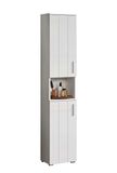 trendteam smart living Wons Hoge kast van hout, hoogglans wit gelakt, 37 x 192 x 31 cm