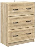vidaXL Ladekast Sonoma Eiken 66 x 34,5 x 87 cm Bewerkt hout