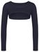 Sloggi Sloggi Ever Infused Aloë Bolero T-shirt voor dames, zwart.
