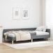 vidaXL - Cadre de lit d'angle - Gris foncé - 100 x 200 cm - Tissu