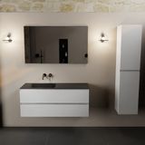 Mondiaz Aivy badmeubelset - 120cm - Talc - Links - 2 lades - Zonder spiegel