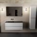 Mondiaz Aivy badmeubelset - 120cm - Talc - Links - 2 lades - Zonder spiegel