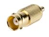 HF adapter, SMB - BNC, 50Ω, vrouwelijk - vrouwelijk, recht, 4 GHz