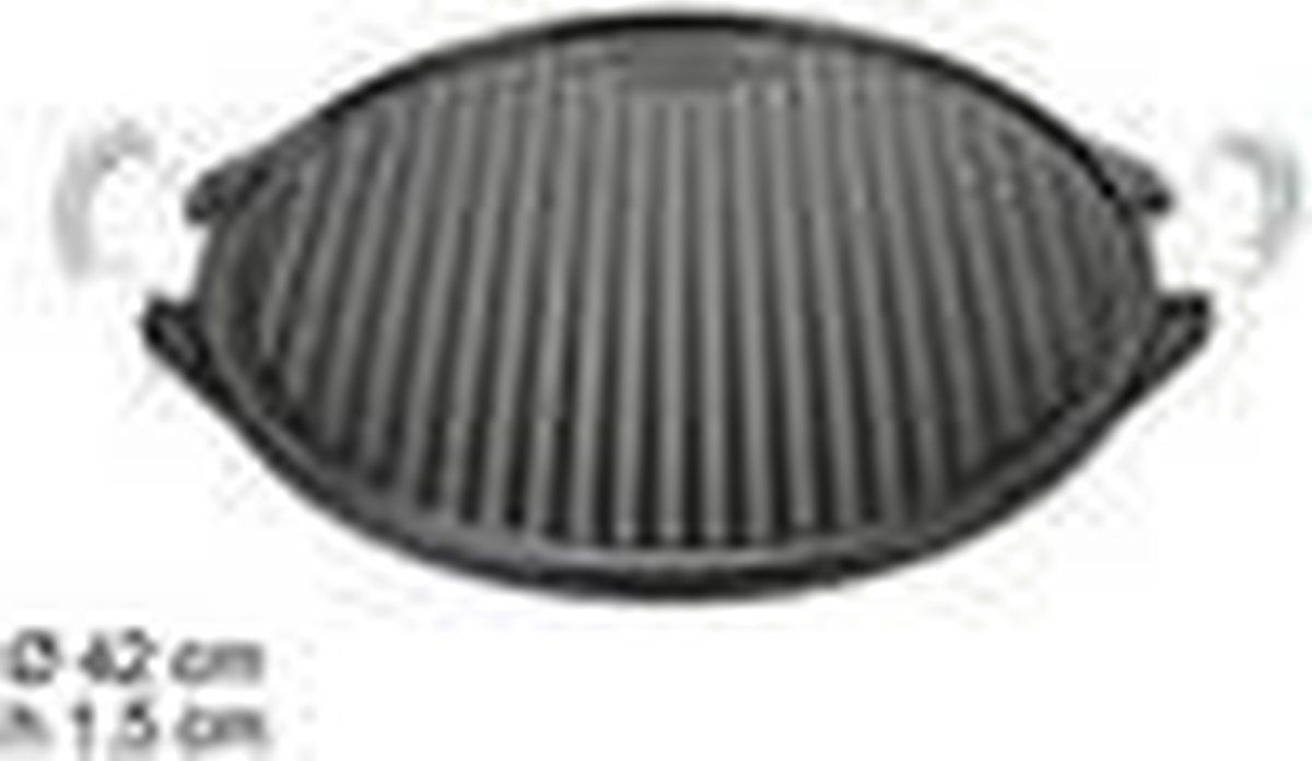 Garcima GEGRILDE geëmailleerd gietijzer 42cm - Zilver