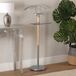 Versa Holstebro Moderne Multifunctionele Kapstok met 2 Haken of Hangers voor Heren- of Dameskleding, Afmetingen (H x L x B) 112 x 28,8 x 46,5 cm, Metaal en Hout, Kleur Grijs