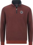 Jan Vanderstorm heren Sweatshirt - 64/66 - donkerrood - Plus Size