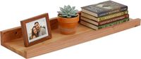 Merkloos Wandplank zwevend - 40 cm breed - hout