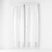 douceur d'intérieur Paar rechte stangdoorvoer (2 x 70 x 240 cm), natuurlijke mopshond, geweven voile