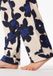 SCHIESSER Pyjama lang Dames navy gebloemd 50% Modal, 50% Katoen