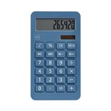Miquelrius - Zonne- rekenmachine voor kantoor, 10-cijferige rekenmachine met grote toetsen en goed leesbaar LCD-scherm, Compact en efficiënt ontwerp voor kantoor en thuis, Kleur blauw
