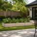 vidaXL Verhoogde Tuinbak Ivoor 240 x 80 x 24 cm Gegalvaniseerd Staal