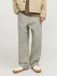 JACK & JONES Jean Homme - Coupe ample - Taille haute - Coton - Denim bleu