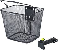 Basil Bilbao - Voormand - Staal Fijnmazig - Afneembaar - Incl. bevestiging - Zwart