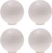Protect-it Deurstopper/deurbuffer Golf - 4x - D35mm - rubber - wit