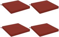 vidaXL - Zitkussens - SOEST - 4 stuks - Rood
