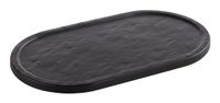 APS-Germany APS SLATE Klassiek dienblad Ovaal Zwart Melamine 280 x 155 x 10 mm