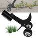 Désherbeur manuel avec roues pour jardin