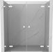 Mexen Lunar Duo portes de douche battantes 190 cm, transparent, blanc
