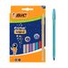 BIC Cristal Glacé Stylos bille Pointe moyenne (1,00 mm) Cartouches d'encre rechargeables - Corps et couleurs d'encre assortis, Boîte de 7