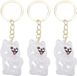 Sans marque Porte-clés pour Poils de Chien - Flacon souvenir avec couvercle hermétique - 3 Pièces