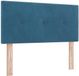 vidaXL - LED Hoofdbord - Donkerblauw - 80 cm - Fluweel