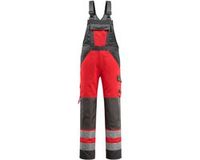 Mascot Safe Light Amerikaanse overall met kniezakken 15969-948 - hi-vis rood/donkerantraciet - C62