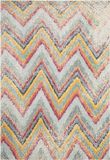 Safavieh Boho Chic Geweven Vloerkleed voor Binnen, Monaco Collectie, MNC220, in Multi, 122 X 170 cm