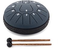 Gear4music Life 6 Stalen Tongdrum 11 noten, D Majeur, Navy Blue