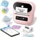 Phomemo M220 - Bluetooth Labelprinter - Thermische Label Maker - Draagbare Printer - 203 DPI - Roze