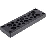 LAPP SKINTOP® MULTI Version 2 Meervoudige kabeldoorvoerplaat Klem-Ø (max.): 16 mm Plaatdikte (max.): 14 mm Polycarbonaat