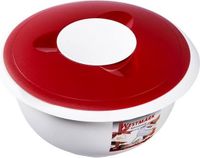 Westmark Mengkom met tweedelige deksel, 3,5 l, met schenktuit, kunststof, wit/rood