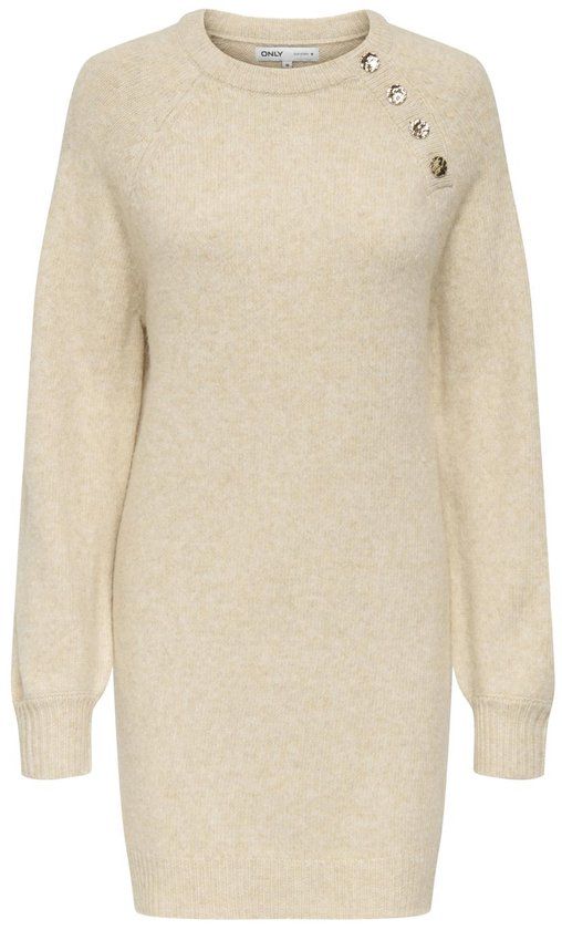 ONLY - ONLEMMA LIFE LS BUTTON ONEC DRESS CC KNT - Pumice Stone - Size S