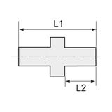Riegler 120.31.603 Rechte schroefverbinding, G 1/2 a., voor slang 4/6 mm, SW 27, werkdruk max. 10 bar (20 °C) / max. 1 bar (170 °C), PFA