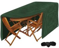 Ruhhy Housse de protection pour meubles de jardin - 100 x 180 x 240 cm - Vert foncé