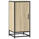 vidaXL Dressoir Sonoma-eikenhout, 35,5 x 35 x 76 cm, van houtvezel en metaal