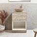 Hudson Reed Hoxton meuble vasque 60cm chêne clair avec vasque à poser ovale beige (sable)