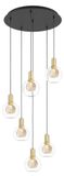 Stars of Light Terque suspension luminaire, laiton, Ø 54 cm, 6 lampes