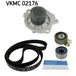 SKF Pompe à eau + kit de courroie de distribution VKMC 02176