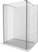 Mexen Kioto paroi de douche autoportant 135 x 200 x 30 cm, transparent, gris fusil brossé