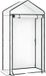 Happiq Serre de jardin - Résistant à l'hiver - Film PE 135 g/m² - Serre - Serre - Armoire de culture pour tomates et plantes grimpantes - 100x50x190cm Blanc