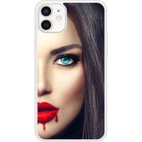 Apple Siliconen hoesje compatibel met iPhone 12 Lips Blood