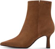 Tamaris Dames Enkellaarsje 1-25358-45 300 Bruin Leer Kittenhak Ritssluiting Puntige neus 37 EU
