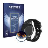 Savvies - Screenprotector voor Maoo Ventura AMOLED Smartwatch 1.32" - Folie Beschermfolie transparant volledig dekking 4 Stuks